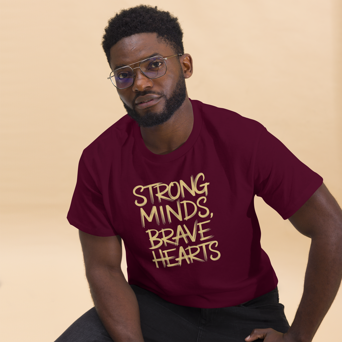 Hero Menswear "Strong Minds, Brave Hearts"  Classic Tee