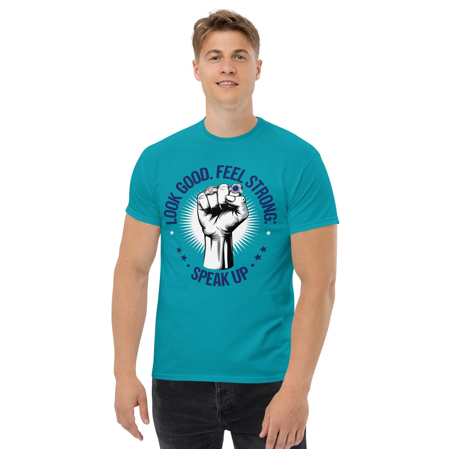 Hero Menswear Look Good, Feel Strong, Speak Up T-Shirt