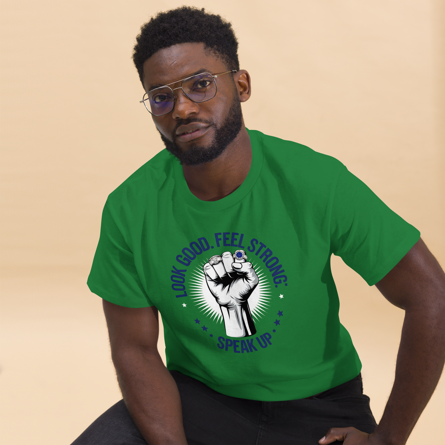 Hero Menswear Look Good, Feel Strong, Speak Up T-Shirt